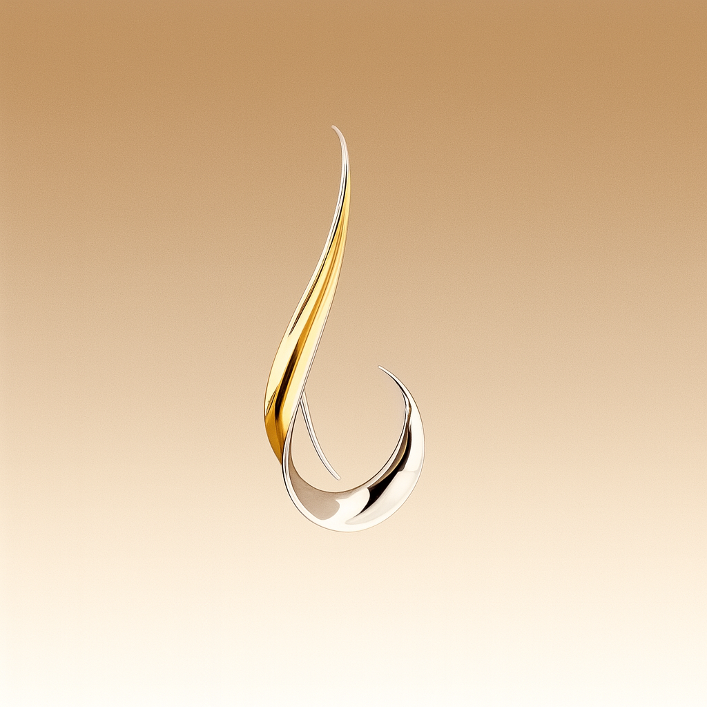 Elegante vintage-hængende øreringe i guld